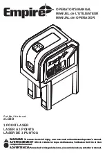 Preview for 1 page of Empire eLG3D Operator'S Manual