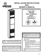 Empire FAW55IPXLP-1 Installation Instructions And Owner'S Manual preview