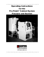 Empire Pro-Finish 2636 Operating Instructions Manual preview