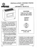 Preview for 1 page of Empire RH-50-2 Installation Instructions And Owner'S Manual