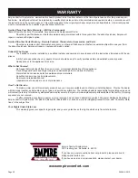 Preview for 20 page of Empire VSM-18-1 Installation Instructions And Owner'S Manual