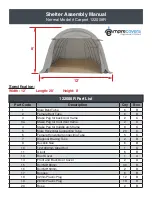 EmpireCovers Carport 122008R Assembly Manual preview