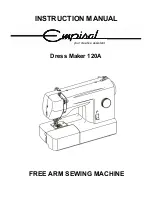 Предварительный просмотр 1 страницы Empisal Dress Maker 120A Instruction Manual