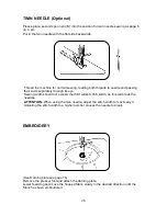 Предварительный просмотр 29 страницы Empisal Dress Maker 120A Instruction Manual