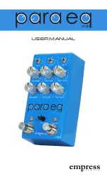 Empress Effects ParaEq MKII User Manual preview