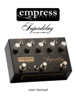 Empress Effects Superdelay User Manual preview