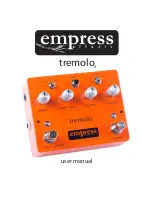 Предварительный просмотр 1 страницы Empress Effects tremolo 2 User Manual