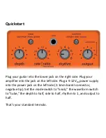 Предварительный просмотр 3 страницы Empress Effects tremolo 2 User Manual