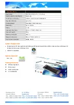 Предварительный просмотр 2 страницы Emprex 9039URF III MCE Features & Specifications