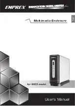 Emprex Multimedia Enclosure ME3 User Manual preview