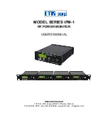 Предварительный просмотр 1 страницы EMR iPM-1 Series User Manual