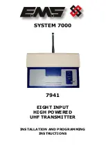 EMS 7256 Installation And Programming Instructions preview