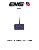 EMS 7703 Installation Instructions Manual preview