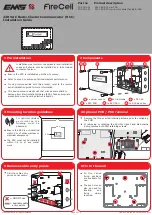 Предварительный просмотр 1 страницы EMS FireCell FC-555-001 Installation Manual