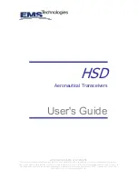 EMS HSD series User Manual preview