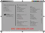 Preview for 68 page of EMS PERIOFLOW EL-354 Operation Instructions Manual