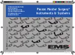 EMS Piezon Master Surgery Series Operation Instructions Manual preview