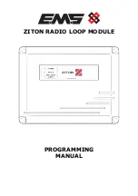 EMS ZITON RADIO LOOP MODULE Programming Manual preview