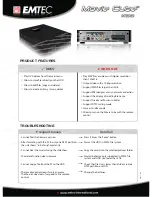 Preview for 1 page of Emtec Movie Cube K130 Product Features