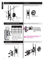 Предварительный просмотр 2 страницы Emtek CF Mechanism Installation Manual