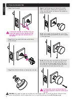 Предварительный просмотр 4 страницы Emtek CF Mechanism Installation Manual