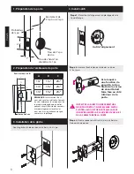 Предварительный просмотр 6 страницы Emtek CF Mechanism Installation Manual