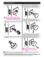 Предварительный просмотр 12 страницы Emtek CF Mechanism Installation Manual