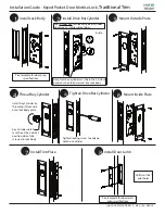 Предварительный просмотр 1 страницы Emtek Keyed Pocket Door Mortise Lock Installation Manual