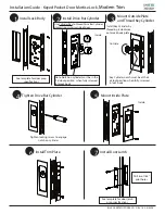 Предварительный просмотр 2 страницы Emtek Keyed Pocket Door Mortise Lock Installation Manual