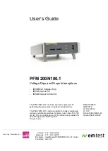 EMTEST PFM 200N100.1 User Manual предпросмотр