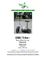 Preview for 1 page of EMU Trike MAX Owner'S Manual