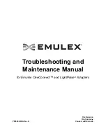 Emulex Adapters Maintenance Manual предпросмотр