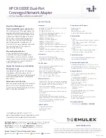 Предварительный просмотр 2 страницы Emulex AW520A Datasheet