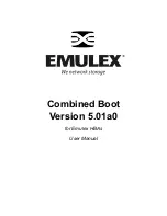 Предварительный просмотр 1 страницы Emulex Combined Boot 5.01a0 User Manual