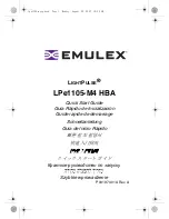 Предварительный просмотр 1 страницы Emulex LightPulse LPe1105-M4 HBA Quick Start Manual