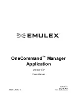 Emulex OneCommand Manager 5.0 User Manual preview