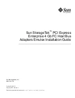 Предварительный просмотр 1 страницы Emulex StorageTek 4 Gb FC Host Bus Owner'S Manual