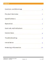 Preview for 2 page of EMX Industries, Inc. CarSense 303 Operating Instructions Manual