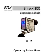 EMX Industries Brite-X 100 Operating Instructions Manual preview