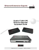 Preview for 1 page of Enable-IT 850 CPE Quick Start Manual