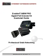 Предварительный просмотр 1 страницы Enable-IT 865W PRO Quick Start Manual