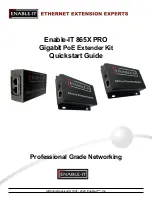 Предварительный просмотр 1 страницы Enable-IT 865X PRO Quick Start Manual