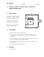 Предварительный просмотр 8 страницы Enag F 3645 Manual