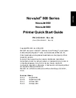 Preview for 1 page of ENCAD 215360-01 Quick Start Manual