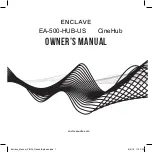 Предварительный просмотр 1 страницы Enclave Audio EA-500-HUB-US Owner'S Manual