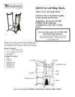 Enclume Curved Sling Rack LR16 Quick Start Manual предпросмотр