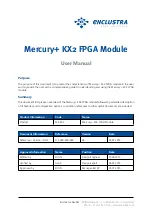 Enclustra ME-KX2-160-1C-D10 User Manual preview