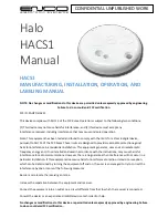 Preview for 1 page of Enco Halo HACS1 Manual