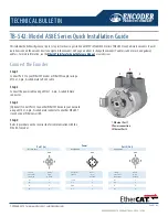 Предварительный просмотр 1 страницы Encoder A58E Series Quick Installation Manual