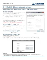 Предварительный просмотр 2 страницы Encoder A58E Series Quick Installation Manual